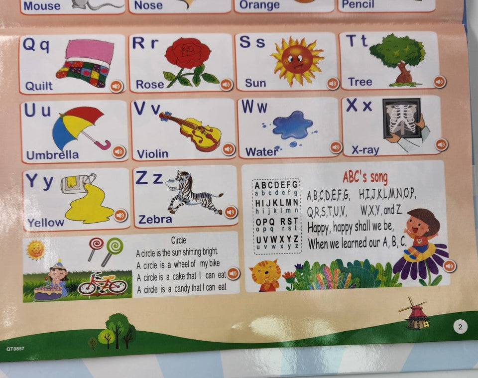 Interactive E-book for teaching children, 13 pages, to improve cognitive and increase your child’s cognitive ability