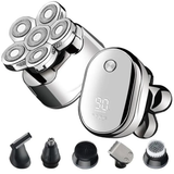 Electric Razor for Men 6-in-1 , Multifunctional Bald Head Shaver, cordless, Grooming Kit, LED display, USB rechargeable.