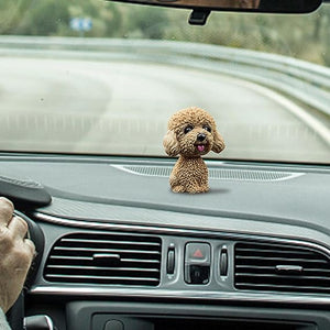 Car Decoration  Shaking Dog Head : Cute Dog Car Dashboard Ornament. Resin Crafts Doll Dog-Model 41-4