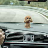 Car Decoration  Shaking Dog Head : Cute Dog Car Dashboard Ornament. Resin Crafts Doll Dog-Model 41 -1