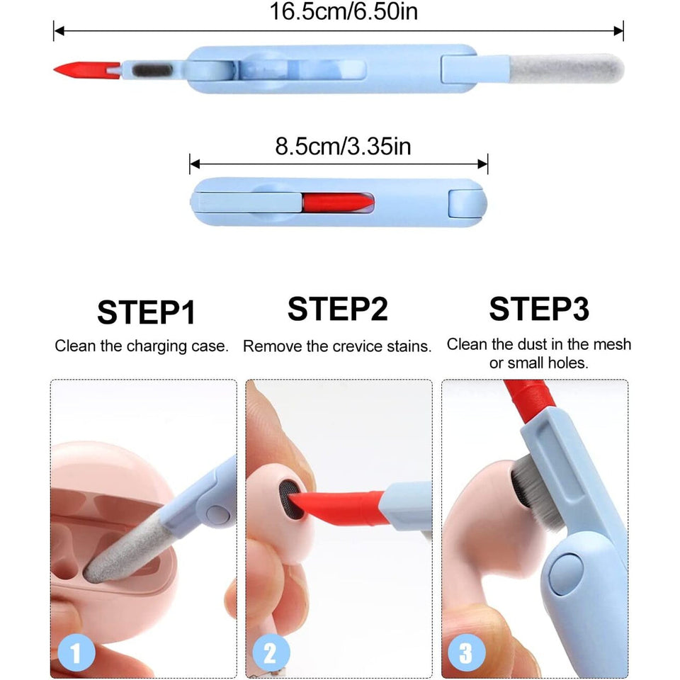 7-in-1 electronic cleaning kit for earphones, keyboard, laptop, phone and computer screen