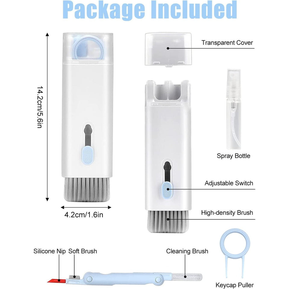 7-in-1 electronic cleaning kit for earphones, keyboard, laptop, phone and computer screen