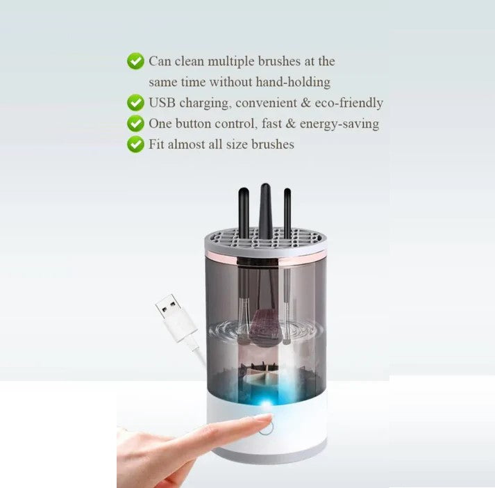 Electric Makeup Brush Cleaner with Drying Base, the Ultimate Makeup Brush Cleaner