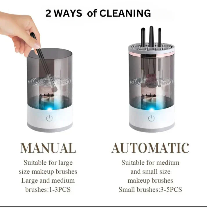 Electric Makeup Brush Cleaner with Drying Base, the Ultimate Makeup Brush Cleaner