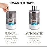 Electric Makeup Brush Cleaner with Drying Base, the Ultimate Makeup Brush Cleaner