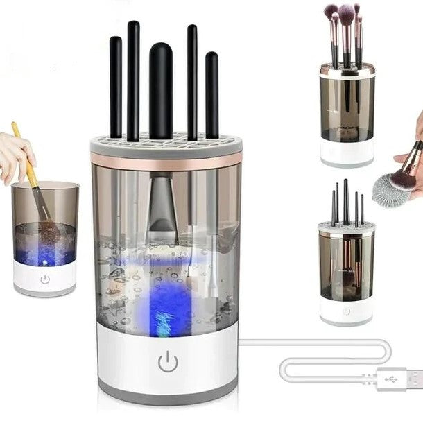 Electric Makeup Brush Cleaner with Drying Base, the Ultimate Makeup Brush Cleaner
