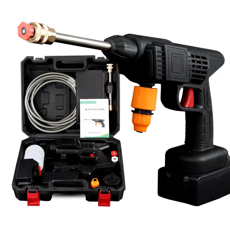 WashMaster, 48V High-Pressure Washer Gun, Cordless Portable Electric Water Washer, designed for Car Wash and Garden Watering, ideal for Floor Cleaning in Car Washes