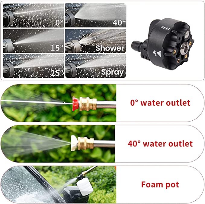 WashMaster, 48V High-Pressure Washer Gun, Cordless Portable Electric Water Washer, designed for Car Wash and Garden Watering, ideal for Floor Cleaning in Car Washes
