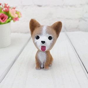 Car Decoration  Shaking Dog Head : Cute Dog Car Dashboard Ornament. Resin Crafts Doll Dog-Model 41-4