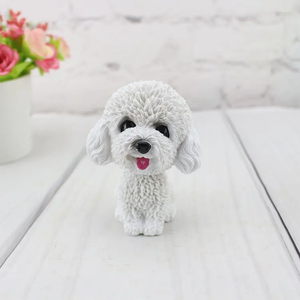 Car Decoration  Shaking Dog Head : Cute Dog Car Dashboard Ornament. Resin Crafts Doll Dog-Model 41-3