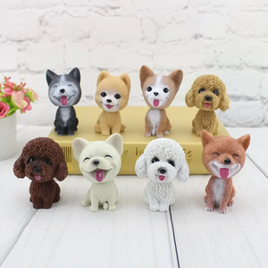 Car Decoration  Shaking Dog Head : Cute Dog Car Dashboard Ornament. Resin Crafts Doll Dog-Model 41-4