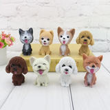 Car Decoration  Shaking Dog Head : Cute Dog Car Dashboard Ornament. Resin Crafts Doll Dog-Model 41 -1