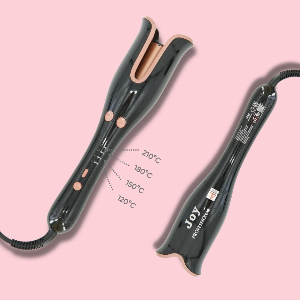 Joy Professional automatic hair curler, ceramic hair curler, 4 heat levels, 360 degree swivel cable