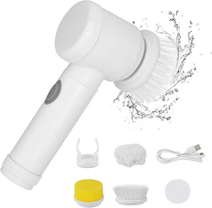 Cordless Home Cleaning Brush for Bathroom, Sink, Kitchen, Wall, Oven, with 3 Different Heads