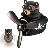 Cute air fresheners air fresheners for the car in the shape of bear  pilot with a rotating fan to spread the fragrance-Model 36-3