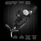 Cute air fresheners air fresheners for the car in the shape of bear  pilot with a rotating fan to spread the fragrance-Model 36-3
