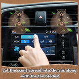 Cute air fresheners air fresheners for the car in the shape of bear  pilot with a rotating fan to spread the fragrance-Model 36-3
