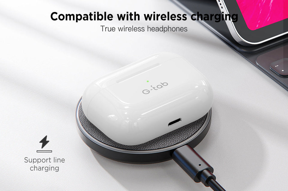 G-tab headset X2 wireless stereo, wireless charging, for iOS & android, touch or calling Siri