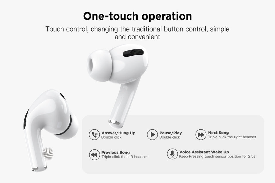 G-tab headset X2 wireless stereo, wireless charging, for iOS & android, touch or calling Siri