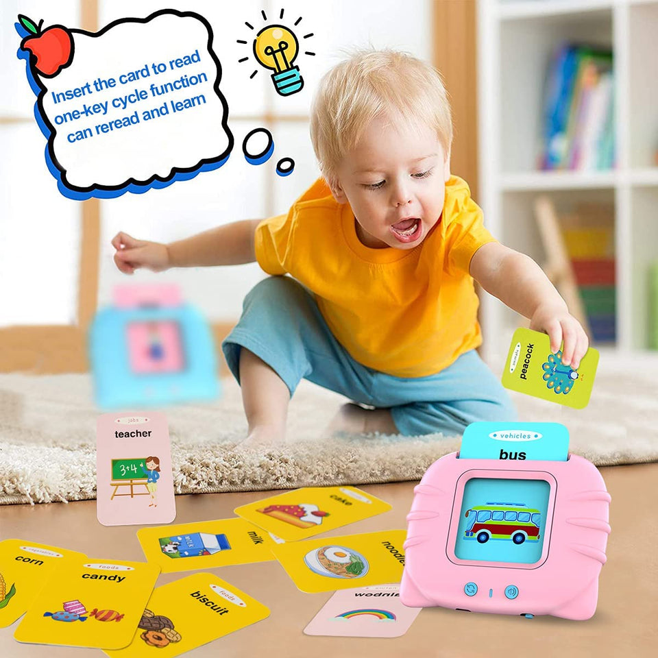 Interesting early learning game for kids to learn the names of things and animals by placing the attached cards